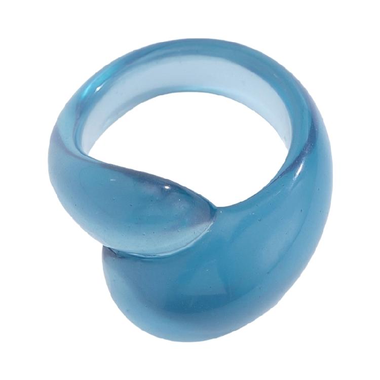 Модное кольцо-заявление Необычное геометрическое красочное кольцо с двойной каплей Трендовые женские аксессуары для повседневной носки