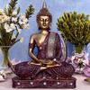 New 25 Centimetre Meditating Sitting Buddha Statue Showpiece Idol Home Decor Items for Living Room and Gifts