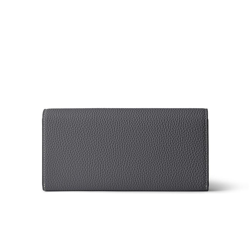 BONAVENTURA Bifold Long Wallet Made with the finest European this genuine leather wallet makes a great gift (Charcoal) - leather, (BWAT35-CG).
