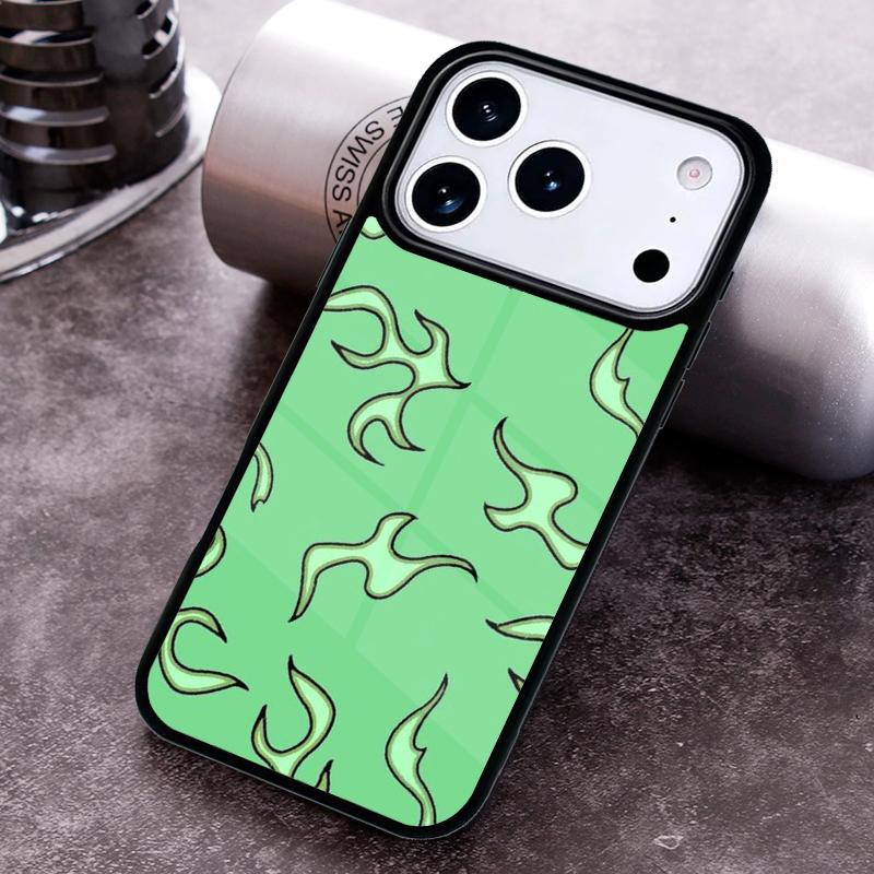 Крутая цветная чехол-накладка с рисунком пламени для iPhone 17 16 15 14 13 12 11 Pro Max Plus 17Air Мягкая силиконовая крышка