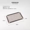 Modern Minimalist Metal Leather Tray Desk Decor Bedroom Living Room Office Storage Organizer