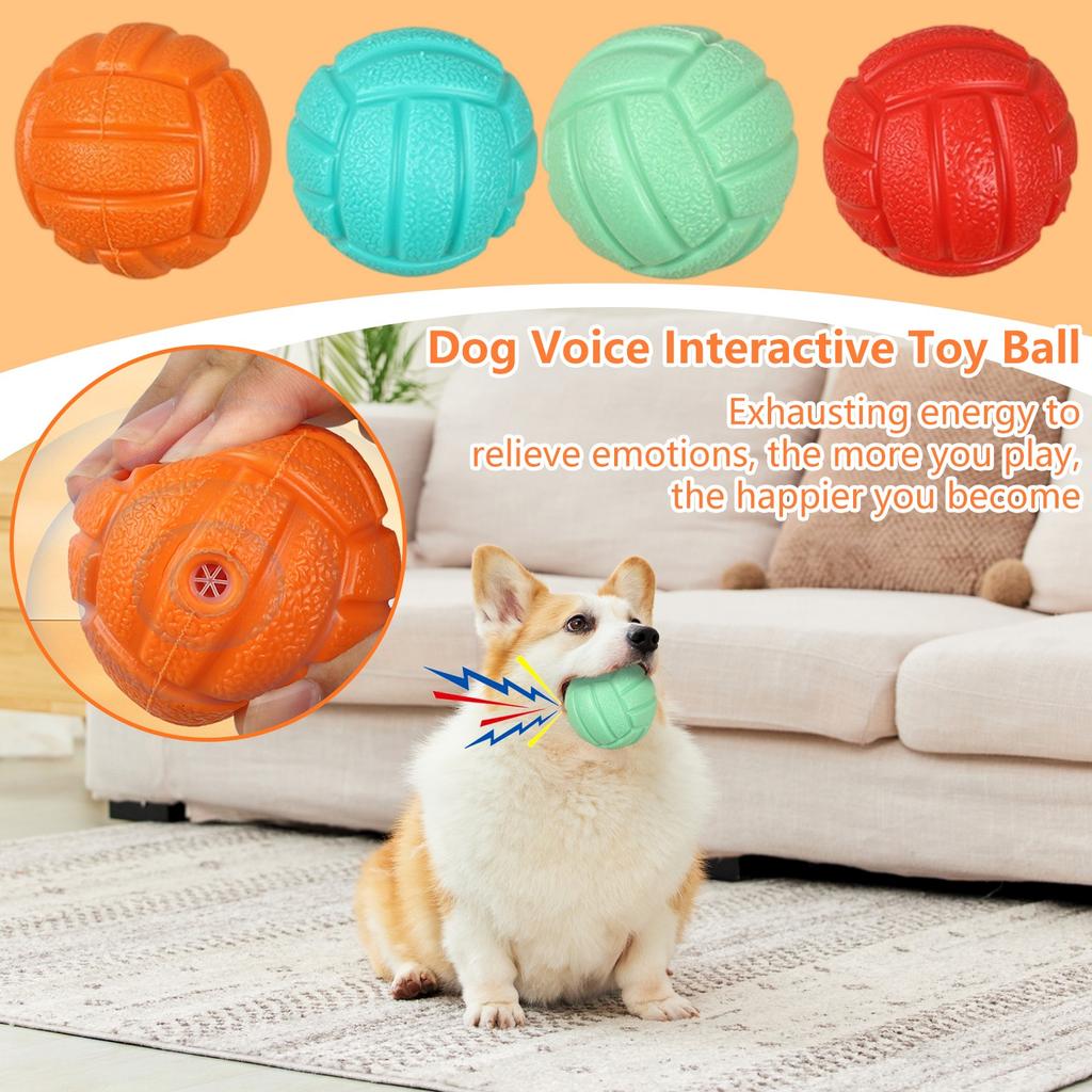 Dog Supplies, Sound-making Interactive Toy Balls, Puppy Toys For Fun And Entertainment.