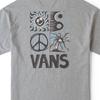 Vans Удобная футболка с круглым вырезом и коротким рукавом с забавным принтом, топы унисекс, серые VN000GTPHTG