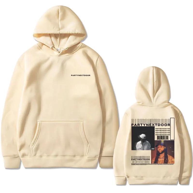 Rapper Partynextdoor Partynextdoor Double sided Printed Hoodie Men's Casual Street Wear Men's Hip Hop Retro Sweatshirt WK