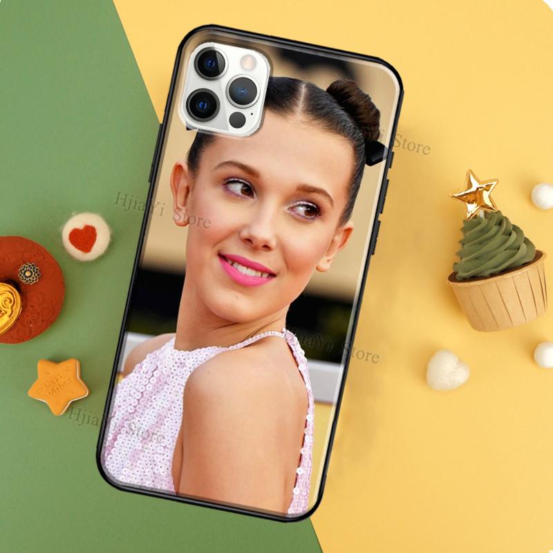 Мягкий ТПУ чехол с Милли Бобби Браун для iPhone 11 14 Pro Max 12 13 Mini XR X XS MAX 6 7 8 Plus SE 2020 Чехол для телефона