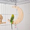 Bite Resistant Bird Flower Mirror Toy Hanging Parrot Swing Toy Parrot Swing Stand  Cage Accessories