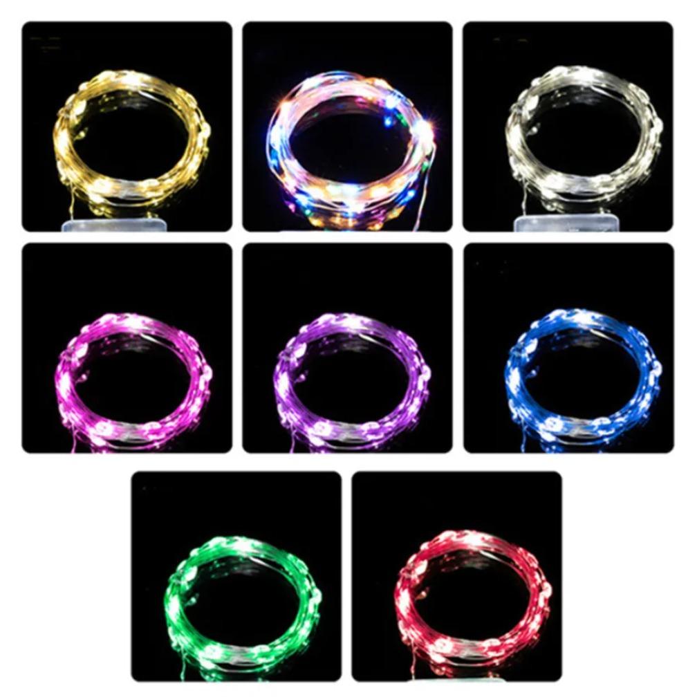 5/10M Battery LED String Light Copper Silver Wire Garland Light Waterproof Fairy Lights for Christmas Wedding Party Decoration