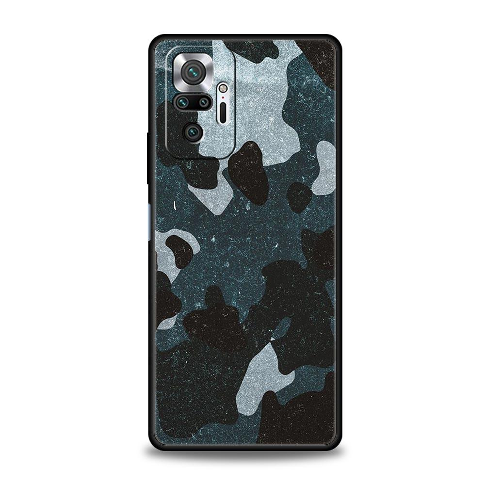 Мягкий чехол для телефона из ТПУ для Xiaomi Redmi Note 10 11 9 8 Pro 9S 7 8T 9T 9A 8A 9C K50 K40 игровой чехол камуфляжный черный камуфляж