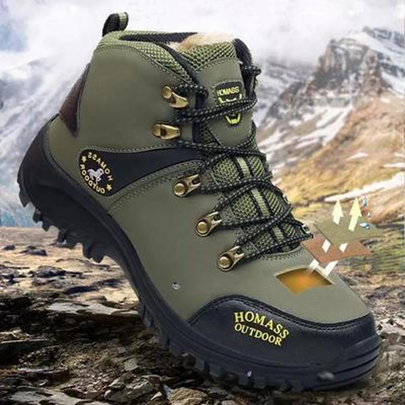 Мужские зимние ботинки 38-46, защитная рабочая обувь, водонепроницаемые и небьющиеся походные ботинки