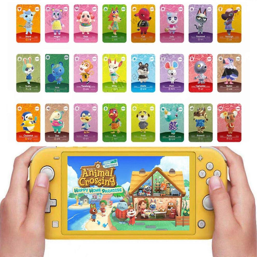 Game Animals Crossing New Horizons Amiibo Card Ankha Marshal Maple for Switch 3DS Game Set Mini NFC Cards Series 5 Multicolor