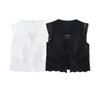 Kaslead New Arrival Women's Clothing Fashion Style Stylish Simple and Versatile Embroider Tops 0881017