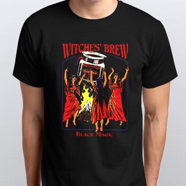 Witches Brew Coffee Black Magic T-SHIRT sizes S M L XL XXL 3 4 XL colours Black