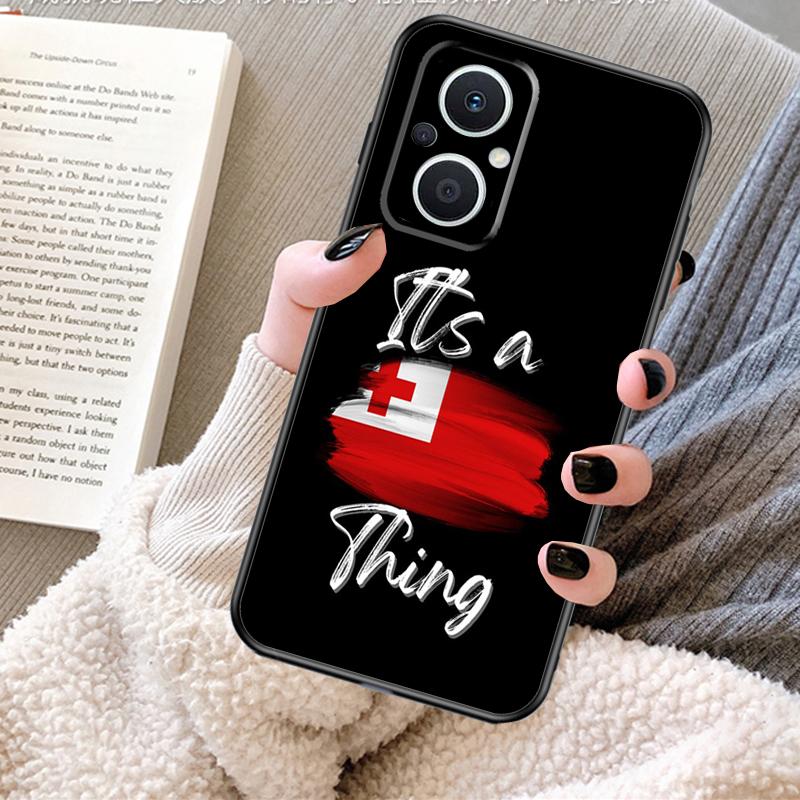 Tongan Coat of Arms Tonga Case For OPPO Reno 11F 11 12 13 F 8T 7 8 10 Pro OPPO Find X8 X6 Pro X3 X5 Lite Cover Fundas
