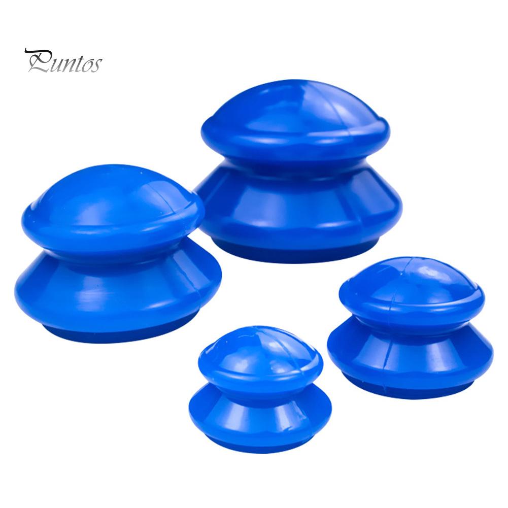 Puntos силиконовый 4шт. массажер для тела, влагопоглотитель, антицеллюлитный вакуумный баночный стаканчик