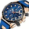 Men's Multifunctional Sports Watch with Fashion Silicone Strap and Calendar