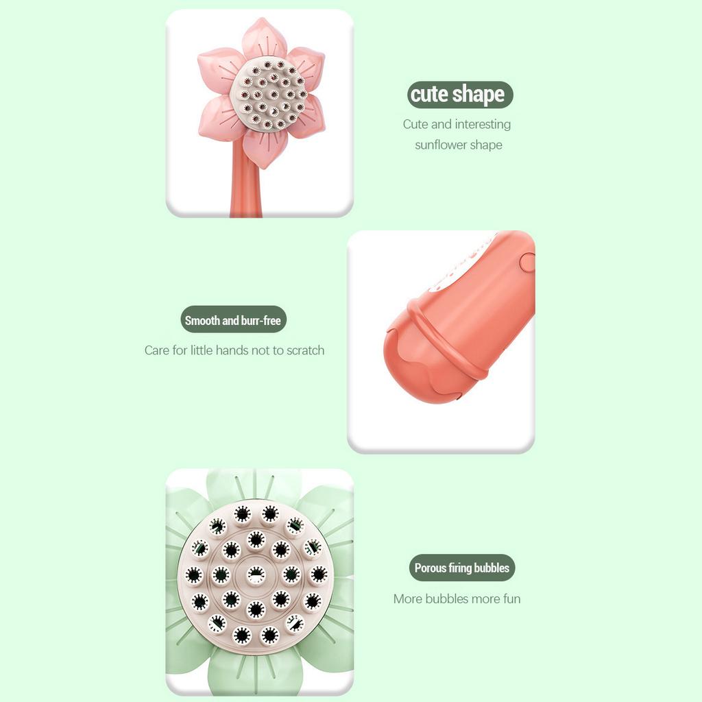 23 Hole Bubble Machine Sunflower Bubble Gun Stick Electric Bubble Blower Outdoor Fun Toys Bubble Machine Toy for Children