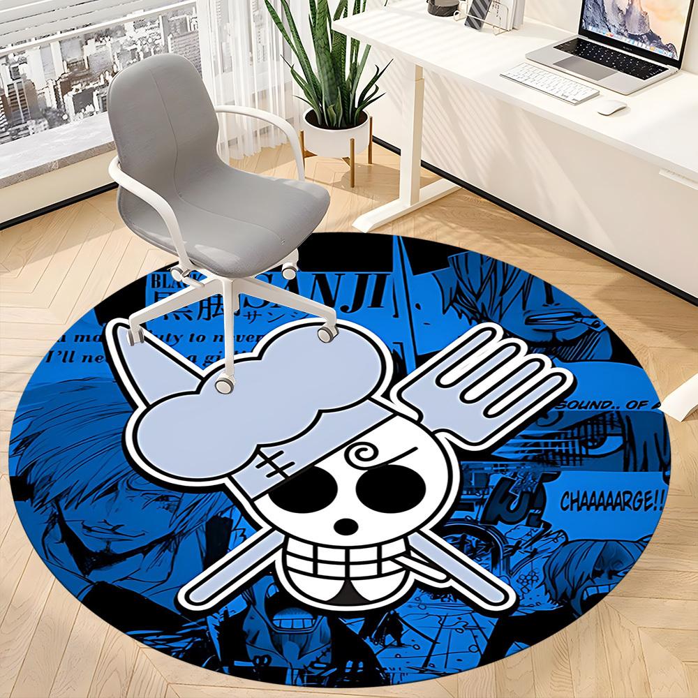 1pc Straw Hat Office Round Area Rug, Under Office Chairs Bedroom Living Room Home Decor a1022139