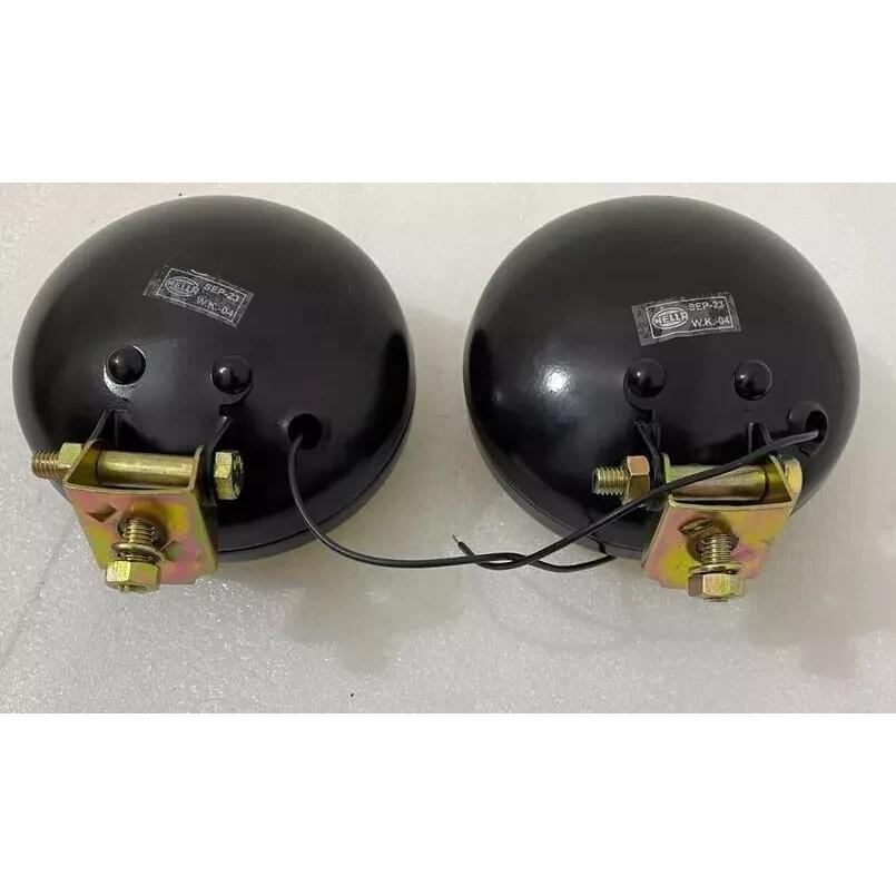 Пара желтых противотуманных фар Hella с крышкой и лампочкой H3 (галогенная) Универсальные