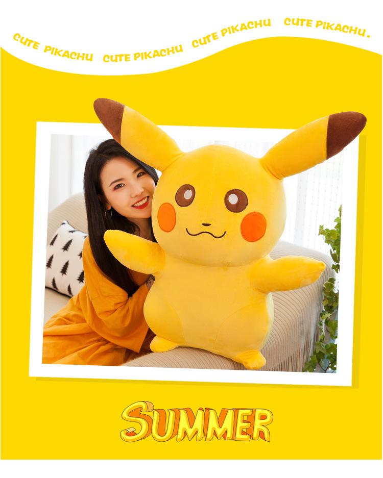 Pikachu Plush Toy & Pillow - Soft Birthday Gift for Kids, Boyfriend, or Girlfriend