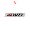 3d Metal 4WD Logo Rear Trunk Tailgate Fender Emblem Badge Sticker Decals for H/yundai IX25 IX35 Tucson