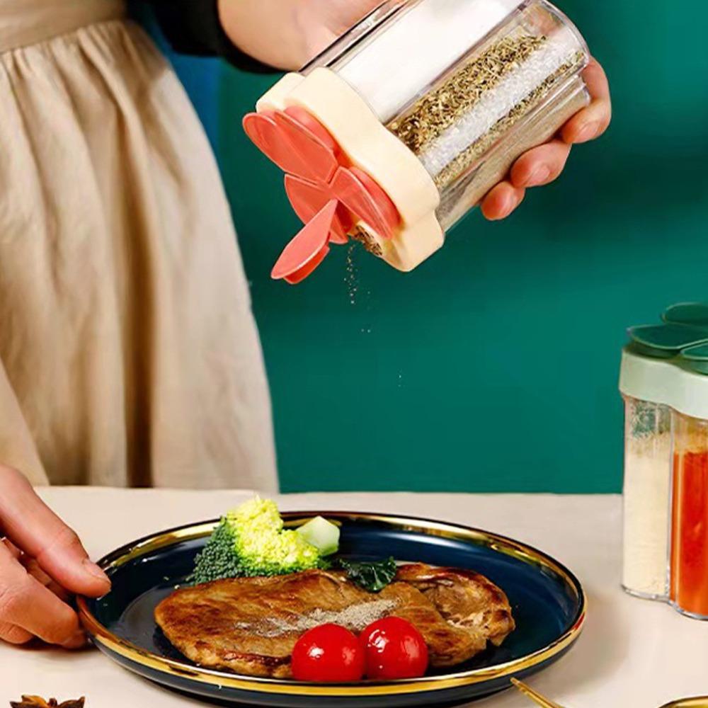 450ml Travel Spice Containers PP Condiment Jars Portable Salt And Pepper Shaker For Restaurant