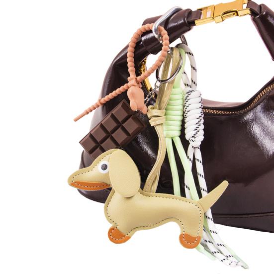 Yousheng Такса Собака Сумка Подвеска Шармы для сумки с Плетеным Зонтом Выдвижная Веревка Ключи Сумки Кошельки Аксессуары