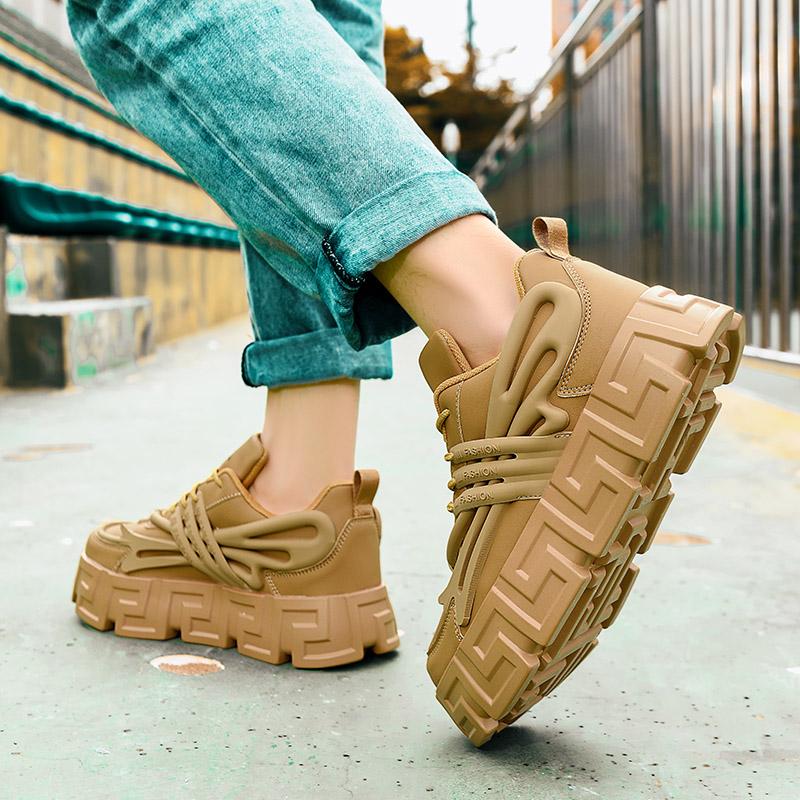 Men Shoes Casual Sports Shoes Non-slip Shoe Soft Comfortable Sneaker Platform Shoes Increase Casual Men's Shoes 39-45