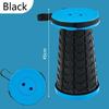 Popular lightweight portable plastic folding telescopic chair - adjustable height compact stool, perfect for fishing and camping