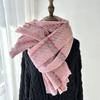 New Plaid Scarf Women's Imitation Cashmere Fringed Shawl Autumn and Winter Warm and Thickened Scarf Elegant Casual Scarf for Women