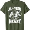Тренируйся как зверь Джиу-джитсу BJJ Грэпплинг ММА Горилла Футболка Винтажная Классическая Мода Уличная Одежда Короткий рукав Хлопковые Топы