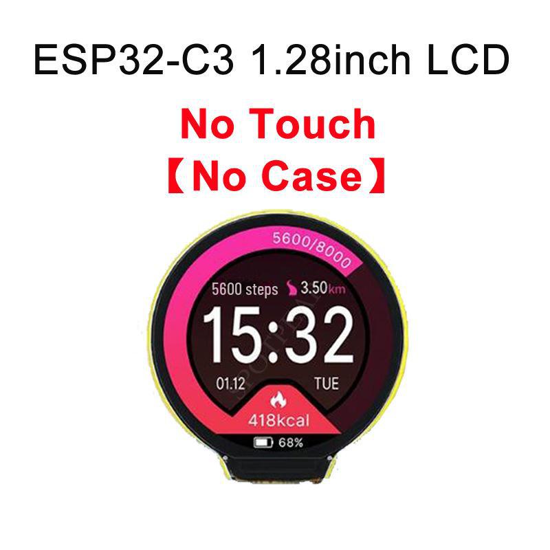1.28" Circular LCD Development Board with Touchscreen, ESP32-C3 Microcontroller, WiFi, Bluetooth, and Technical Support