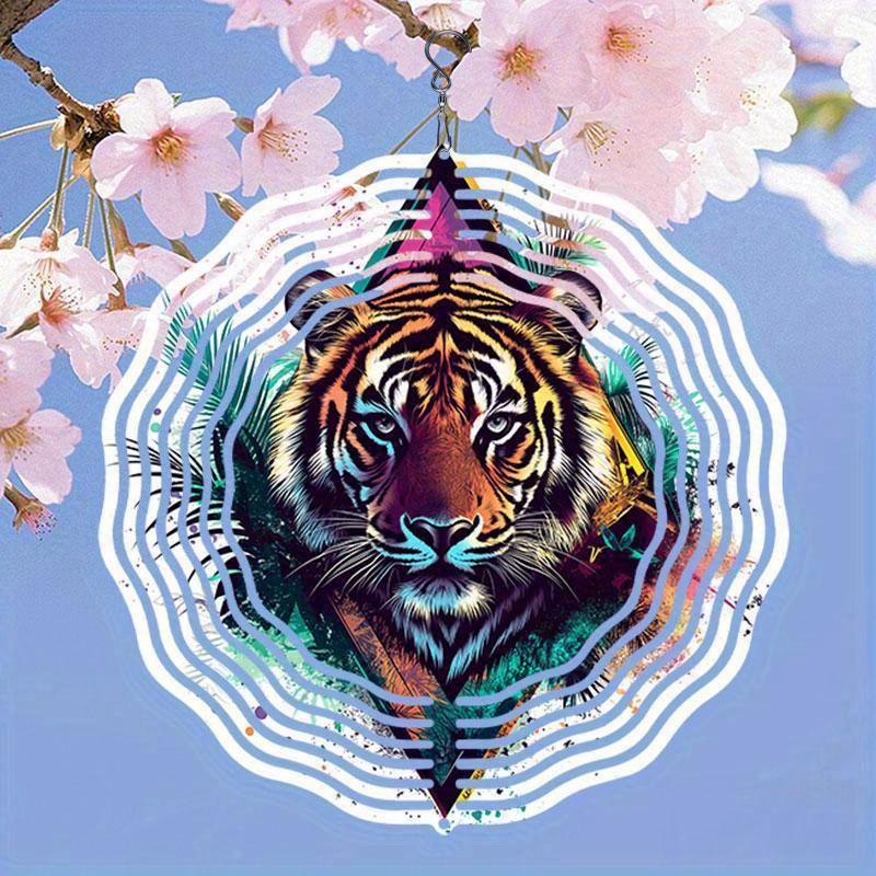 10-дюймовый подвесной ветряной спиннер с крючком на 360 градусов для декора балкона и сада, весенне-летнее уличное украшение