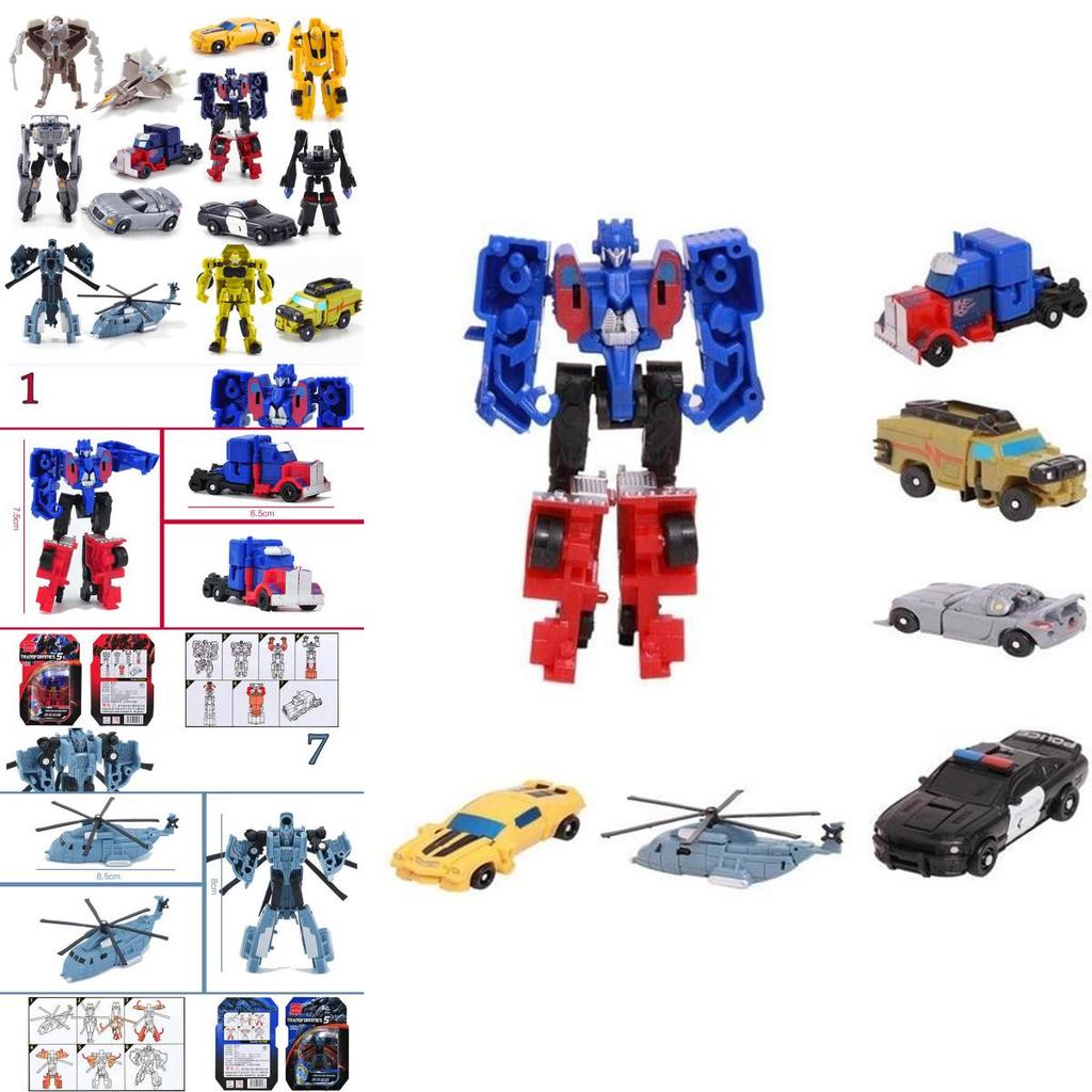 Cars Toys Transformers 7pcslot Kids Classic Robot Set For Children Toys Action Transformersrobot