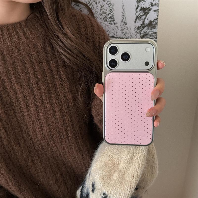Чехол для iPhone в корейском стиле с горошком и полосками Hello Kitty для 17, 16 Pro Max, 15, 14