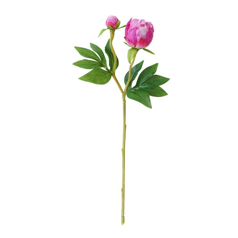 2 Head Simulated Peony Flower European-Style Fake Peony Bouquet  Flower Art Arrangement