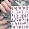 Laser Nail Stickers Butterfly Heart Star Design Adhesive Slider Decals Nail Art Stickers Manicure Decorations