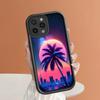 Cartoon Coconut Tree Pattern Phone Case for iPhone Samsung Galaxy Xiaomi Redmi POCO HUAWEI Honor Shockproof Rubber Soft Flexible Cover Casing