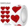 500pcs Sealing Stickers Love Heart Stickers Exquisite Blank Sealing Label Self-adhesive Handmade Reward Sticker Party