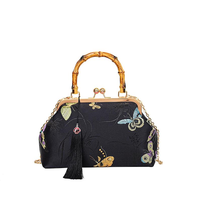 Luxury Vintage Embroidered Evening Bag for Women Wedding Style Bags Shoulder Bags Crossbody Bags