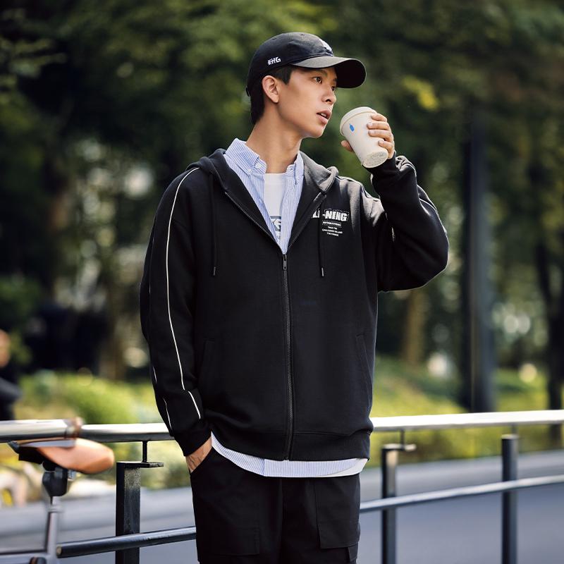 Куртка Li Ning Sports Life Collection Унисекс Черная AWDU857-1