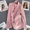 Women's Khaki Suit Jacket - 2024 Spring/Autumn Collection: Elegant, High-End Street Style for the Leisure Season