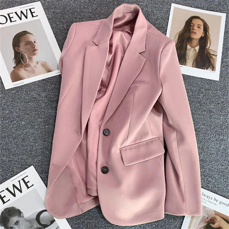 Women's Khaki Suit Jacket - 2024 Spring/Autumn Collection: Elegant, High-End Street Style for the Leisure Season