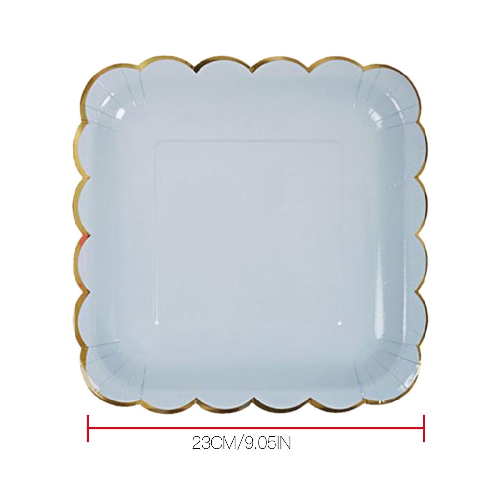 8 шт. Штампованная одноразовая посуда С Днем Рождения Декор для вечеринки Детская свадьба день рождения Одноразовая посуда Бумажная тарелка