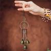 1pc Witch Bell Doorknob Hanging Decorative Wicker Wind Chime Home Decoration