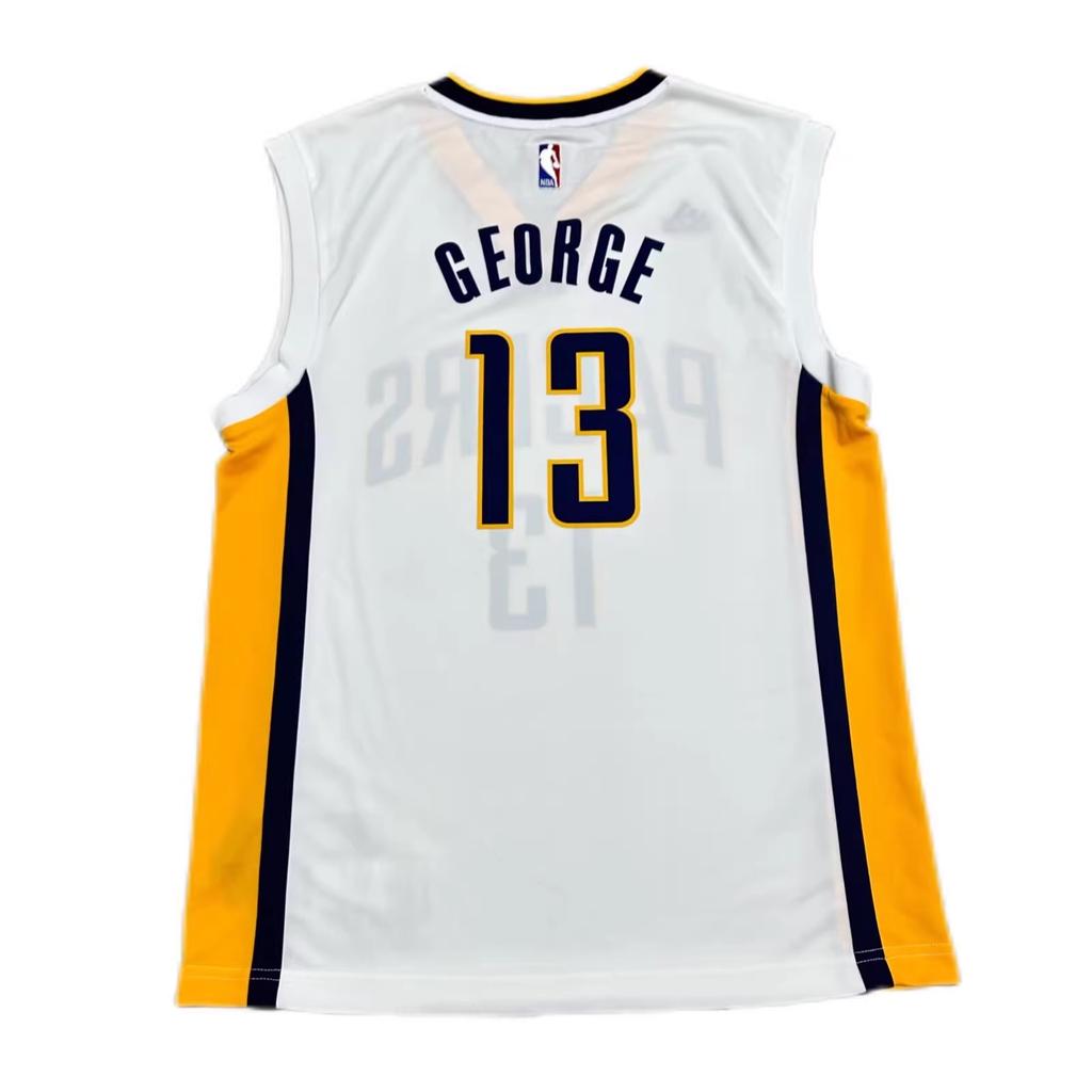 Adidas X NBA Collaboration Indiana Pacers George 13 REP Print Pullover V-Neck Sports Comfortable Basketball Jersey Unisex Jersey 7818A-3A5-AEB2511