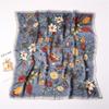 Fashion New 70cm Small Square Scarf Flower Pattern Summer Foulard Hair Hijab Female Headband Kerchief Luxury Neck Tie Shawl Wrap