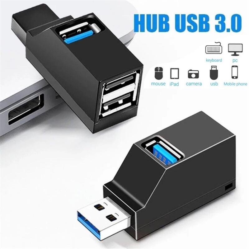 USB 3.0 High-Speed 3-Port Laptop Hub and Docking Station