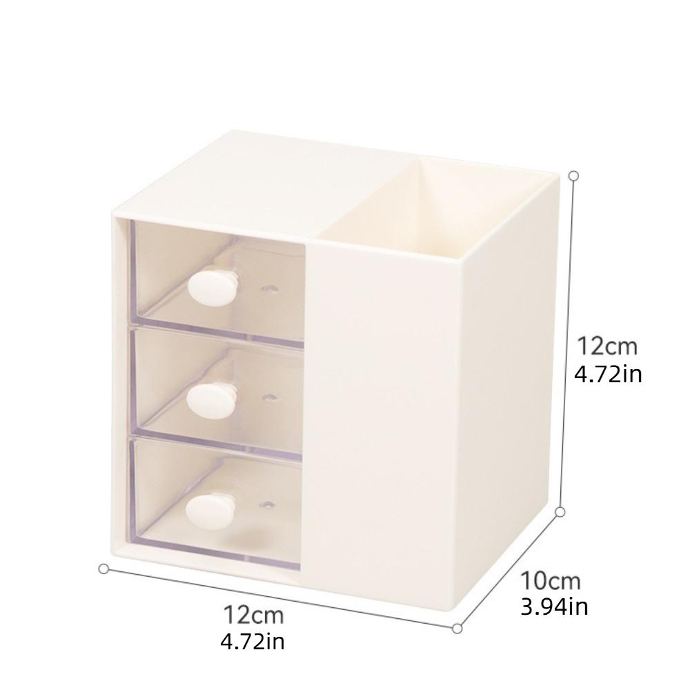 Clear Drawer Student Stationery Storage Box Stackable Jewelry Organizer Box Office