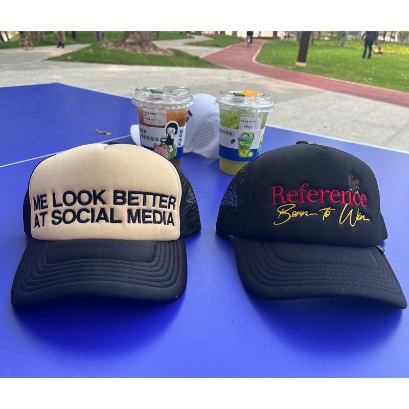 Custom High Quality Embroidery Trucker Hats Plain Foam Trucker Caps Breathable Hat Embroidery Foam Hats