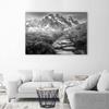 Canvas Print Mountain Landscape Grey